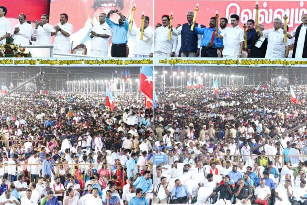 விடுதலைச் சிறுத்தைகள் கட்சி சார்பில் நடைபெற்ற ”வெல்லும் ஜனநாயகம்” மாநாடு