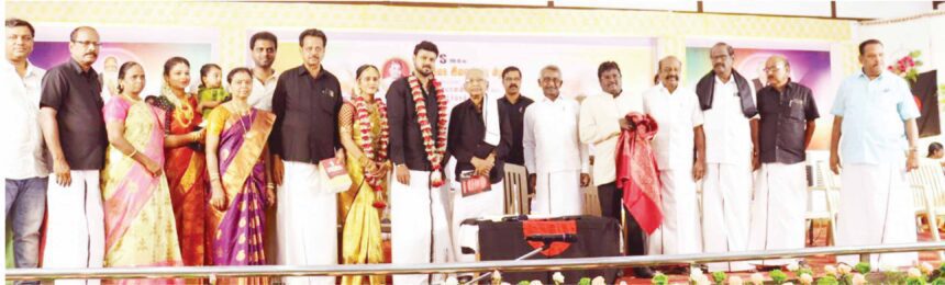 நெய்வேலி ஆர்.பி.எஸ். இல்ல வாழ்க்கை இணையேற்பு விழா – தமிழர் தலைவர் நடத்தி வைத்தார் கழகம்