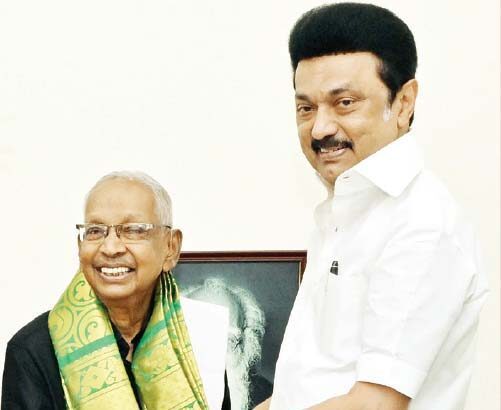 கி.வீரமணி, தமிழ்நாடு, வாழ்த்து