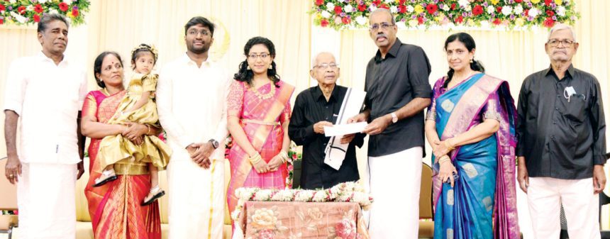ச.சூரியகுமாரி சம்பந்தம் சார்பில் ‘பெரியார் உலகத்திற்கு ரூ.5 லட்சம் நன்கொடை நன்கொடை