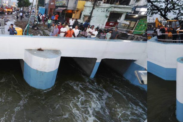 மூடு வடிகால்வாய் அமைக்கப்பட்டதால் நீர் தடையின்றி செல்வதை தமிழ்நாடு துணை முதலமைச்சர் உதயநிதி ஸ்டாலின் நேற்று (21.10.2025) நேரில் பார்வையிட்டு ஆய்வு செய்தார் நீர் தடை