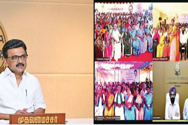 கிராம சபைக் கூட்டத்தில் காணொலி வாயிலாக உரையாற்றினார் முதலமைச்சர் மு.க.ஸ்டாலின் அறிஞர் அண்ணா