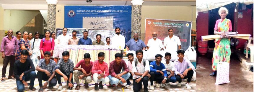நிவாரணப் பணிகளில் மாணவர்கள் தமிழ்நாடு