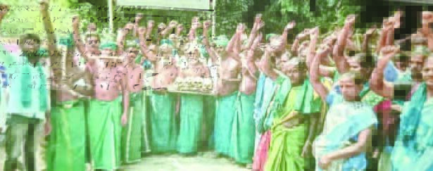 ஒன்றிய பா.ஜ.க. ஆட்சியை எதிர்த்து டில்லியில் மண்டை ஓடுகளுடன் போராட்டம் இந்தியா