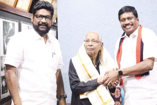 விக்கிரவாண்டி இடைத்தேர்தலில் வெற்றி பெற்ற அன்னியூர் சிவாவுக்கு தமிழர் தலைவர் வாழ்த்து! திராவிடர் கழகம்