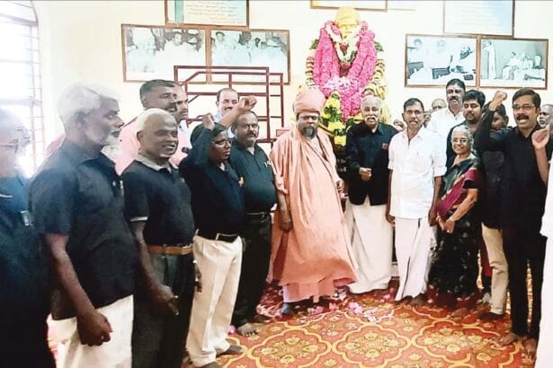 தவத்திரு குன்றக்குடி அடிகளாரின் நூறாவது பிறந்தநாள் கழகத்தின் சார்பில் மரியாதை திராவிடர் கழகம்