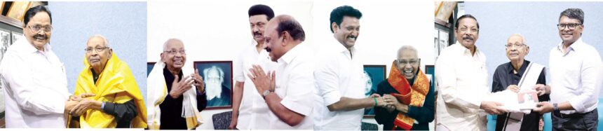 கி.வீரமணி, வாழ்த்து