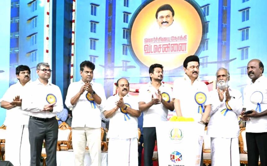 வடசென்னை வளர்ச்சித் திட்டத்தின் கீழ் புதிய திட்டப் பணிகளை தொடங்கி வைத்தார் முதலமைச்சர் மு.க.ஸ்டாலின் தமிழ்நாடு