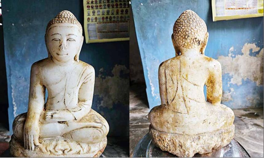 காஞ்சிபுரம் அருகே பழைமையான புத்தர் சிலை கண்டெடுப்பு தமிழ்நாடு