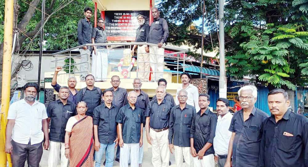 தமிழர் விழாவா தீபாவளி? விழிப்புணர்வு துண்டறிக்கைப் பிரச்சாரம் திராவிடர் கழகம்
