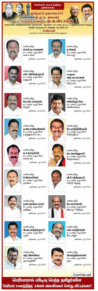 பெரியார் உலகத்திற்க்கு நன்கொடை நன்கொடை