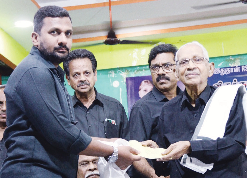 விருத்தாசலம் மாவட்ட கழகத்தின் சார்பில் (15.10.2025) திராவிடர் கழகம், நன்கொடை