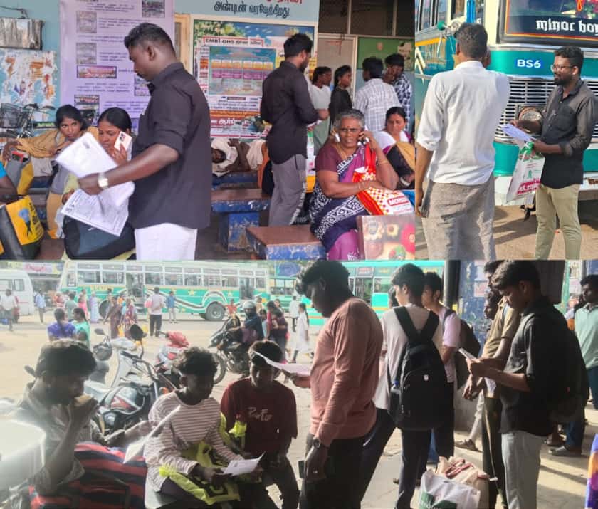 தமிழர் விழாவா தீபாவளி? விழிப்புணர்வு துண்டறிக்கைப் பிரச்சாரம் திராவிடர் கழகம்