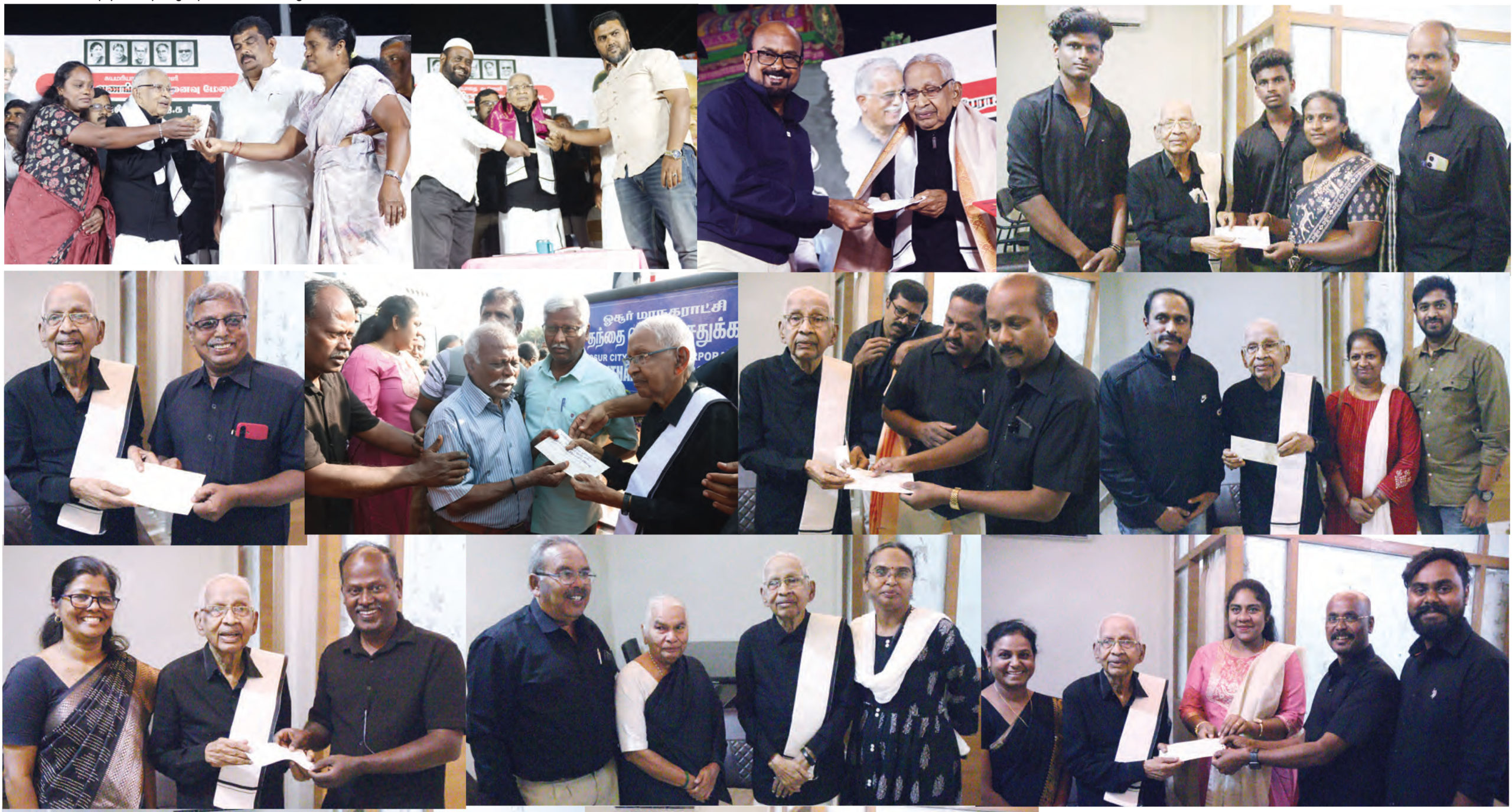 ஓசூர் மாவட்டக் கழகத்தின் சார்பில் ‘பெரியார் உலக’ நன்கொடையை தமிழர் தலைவரிடம் வழங்கினர் (28.12.2025) நன்கொடை
