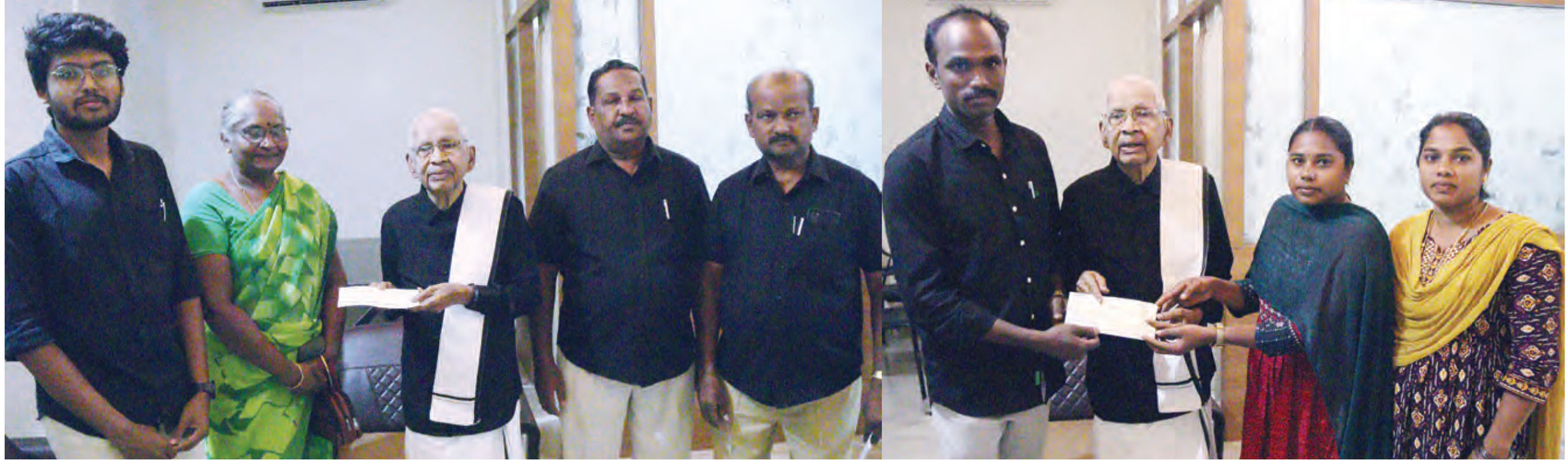 ஓசூர் மாவட்டக் கழகத்தின் சார்பில் ‘பெரியார் உலக’ நன்கொடையை தமிழர் தலைவரிடம் வழங்கினர் (28.12.2025) நன்கொடை