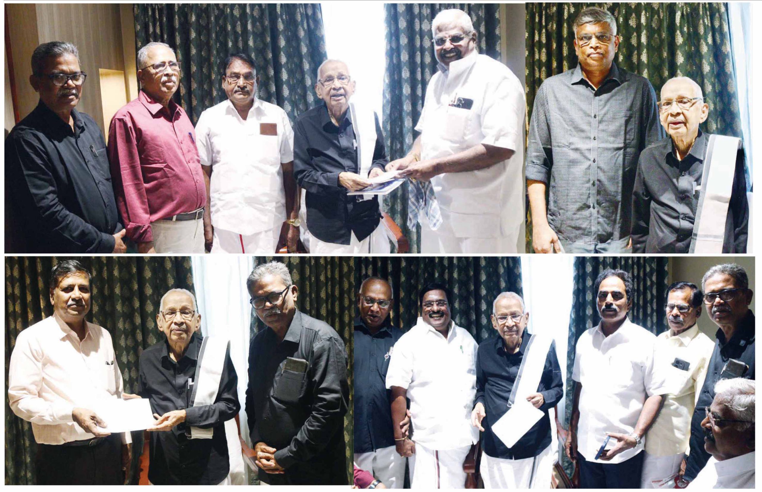 திண்டிவனம், புதுச்சேரியில் ‘பெரியார் உலக’த்திற்கு தமிழர் தலைவரிடம் நன்கொடை வழங்கினர் (15.12.2025) நன்கொடை