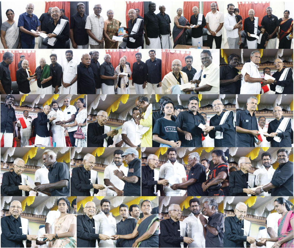 அரியலூர் கழக மாவட்டத்தின் சார்பில் ‘பெரியார் உலக’த்திற்குத் தமிழர் தலைவரிடம் நன்கொடை வழங்கினர் (ஜெயங்கொண்டம், 20.12.2025)