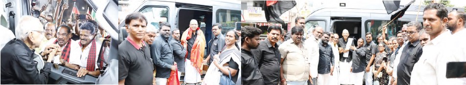 கிணத்துக்கடவு தொகுதி வேட்பாளருக்கு தமிழர் தலைவர் வாக்கு சேகரித்தார் திராவிடர் கழகம்