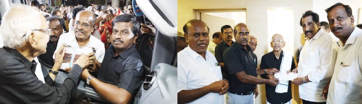 கிணத்துக்கடவு தொகுதி வேட்பாளருக்கு தமிழர் தலைவர் வாக்கு சேகரித்தார் திராவிடர் கழகம்