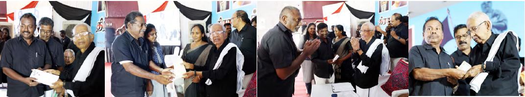 திராவிடர் கழகப் பொதுக் குழுவில், கழகத்தில் இணைந்த புதிய இளைஞர்கள் 'விடுதலை' சந்தா, நன்கொடையை தமிழர் தலைவரிடம் வழங்கினர் (சேலம், 4.7.2026) நன்கொடை