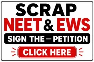 scrap neet exam and ews petition