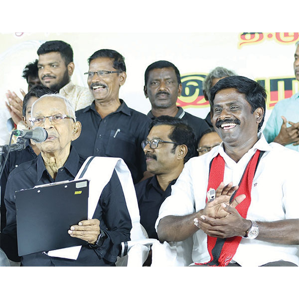 மதுராந்தகம்: தி.மு.க. வேட்பாளர் வழக்குரைஞர் இ.பரந்தாமனை ஆதரித்து திராவிடர் கழகத் தலைவர் ஆசிரியர் தேர்தல் பரப்புரை திராவிடர் கழகம்