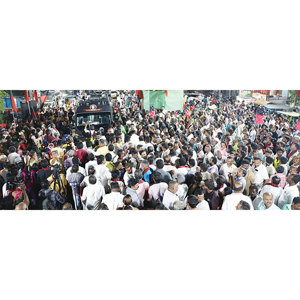 தாராபுரம் சட்டமன்ற இடைத்தேர்தலில் தி.மு.க. வேட்பாளர் சுகன்யாவை ஆதரித்து தமிழர் தலைவர் ஆசிரியர் தேர்தல் பரப்புரை ஆசிரியர் உரை