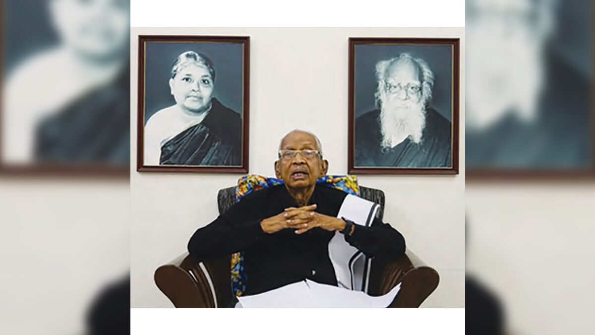 அஞ்சுமன் நூலகம் – ‘‘நூற்றாண்டு அறிவுத் திருவிழா!’’வில்  தமிழர் தலைவர் ஆசிரியர் (காணொலிமூலம்) வாழ்த்துரை